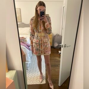 Zimmerman Floral Belted Dress - size 0